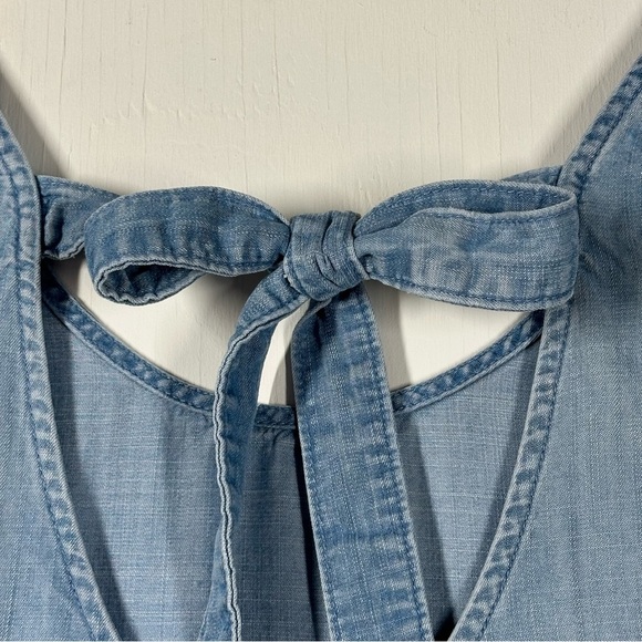 Anthropologie Cloth & Stone Chambray Tank Dress Women's XS Blue Sleeveless - Picture 5 of 9